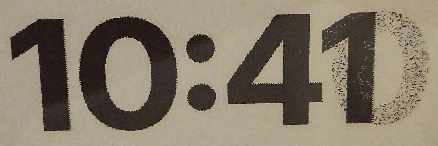 more noise in the last character