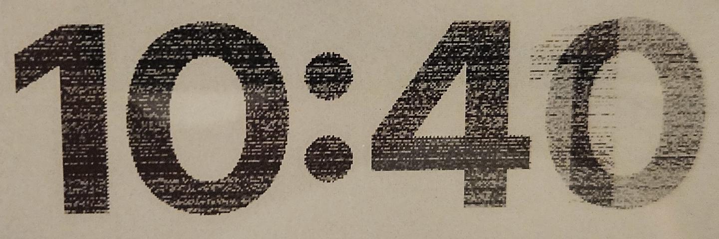 noise visible in all characters